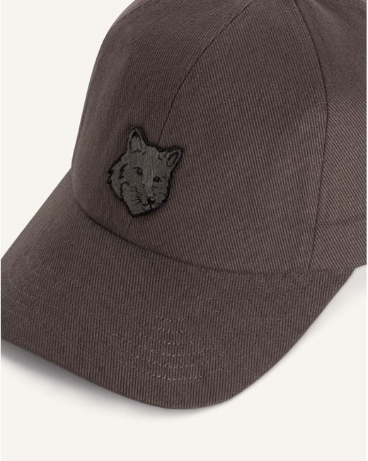 Maison Kitsuné Brown Maison Kitsuné Fox Patch Baseball Cap for men