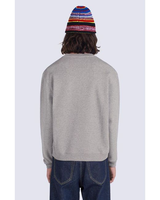 KENZO Gray Logo Tiger Crewneck Sweatshirt for men