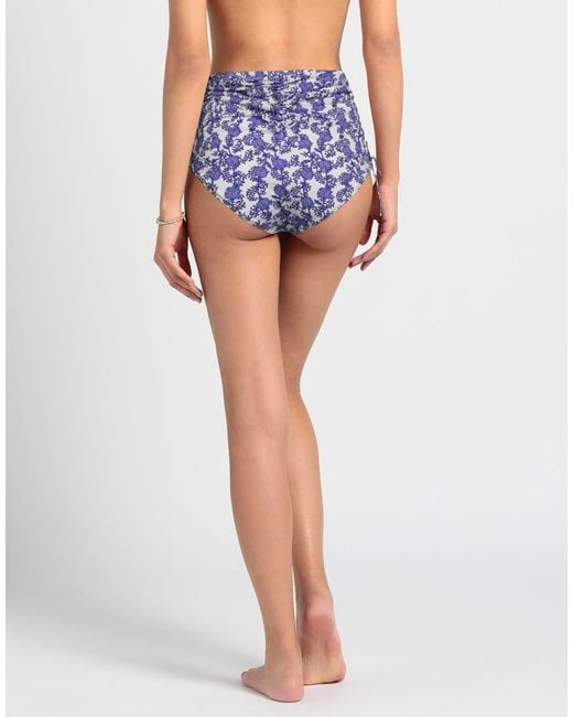 Isabel Marant Blue Floral Print Bikini Bottoms