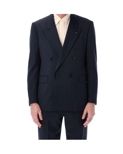 Lardini Blue Soirée Double-Breasted Blazer for men