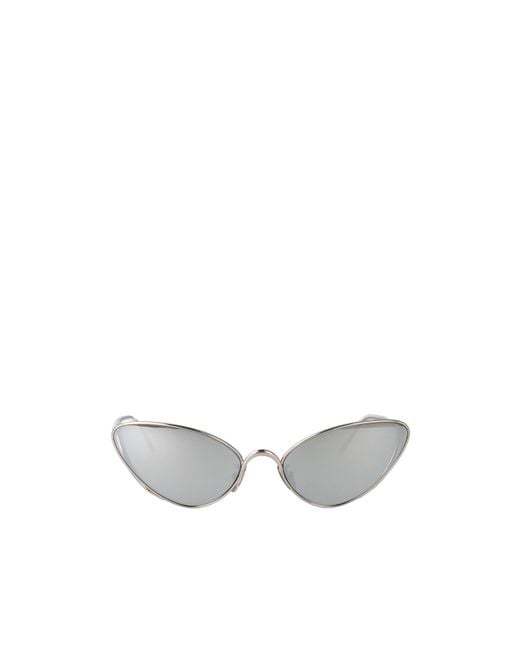 Loewe White Cat Eye Frame Sunglasses