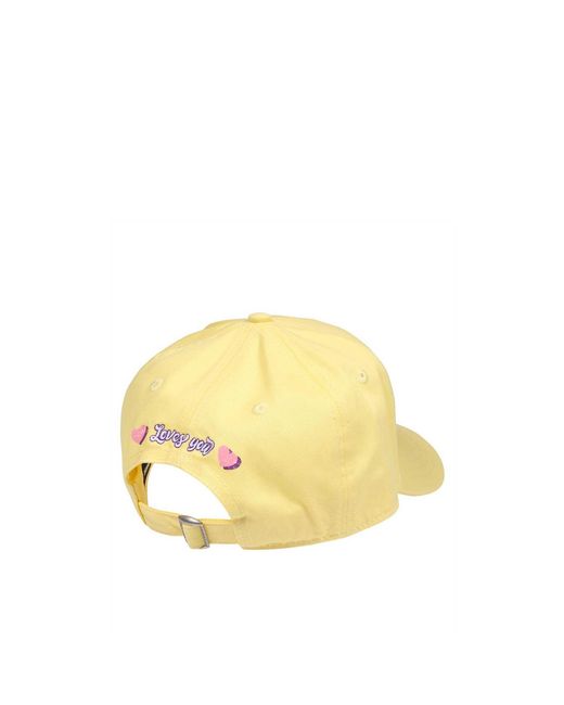 DSquared² Yellow Logo-Print Cotton Cap