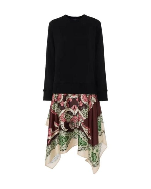 LaDoubleJ Black Sporty Foulard Dress