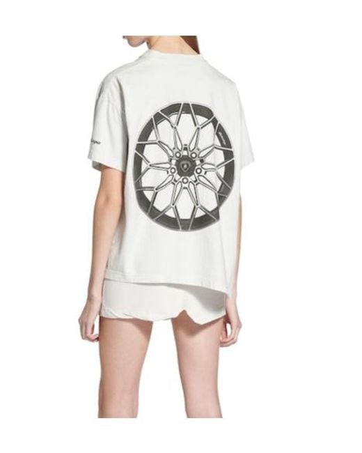 Balenciaga White X Automobili Lamborghini Crewneck T-Shirt