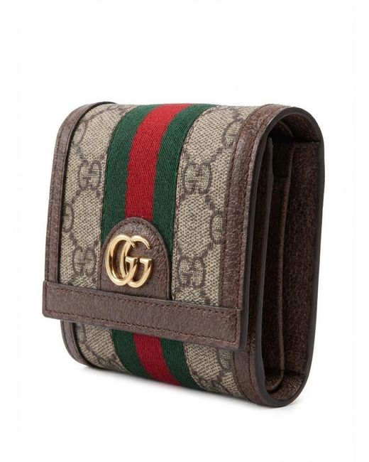 Gucci Multicolor Ophidia Gg Card Case Wallet