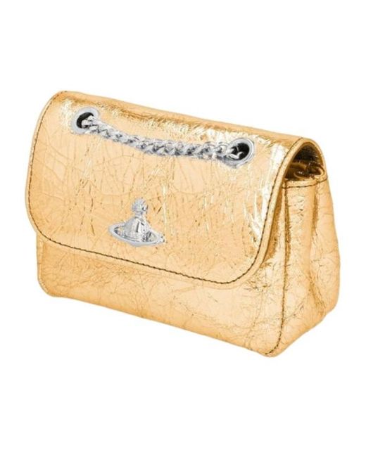 Vivienne Westwood Metallic Flap Shoulder Bag