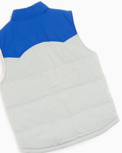 Patagonia Blue High-Necked Sleeveless Double-Sided Vest for men