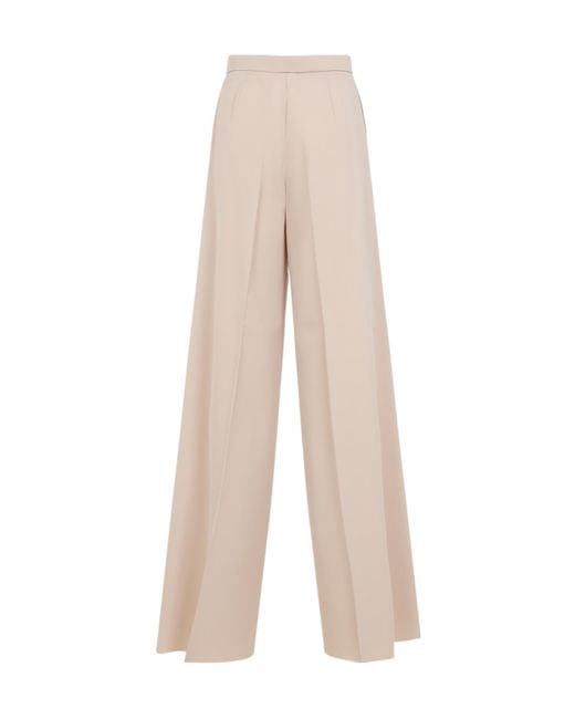 Max Mara White Ninfa Wide-Leg Trousers