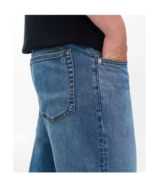 Rag & Bone Blue Fit 4 Straight Jeans for men