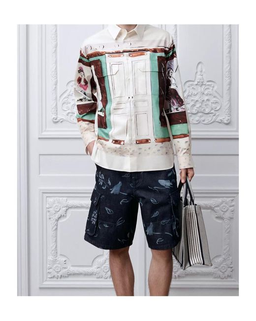 Dior White Iviera Oversized Shirt for men