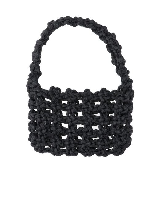 Kara Black Knot Design Shoulder Bag