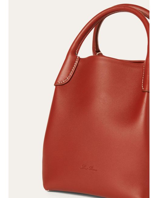 Loro Piana Red Small Bale Shoulder Bag