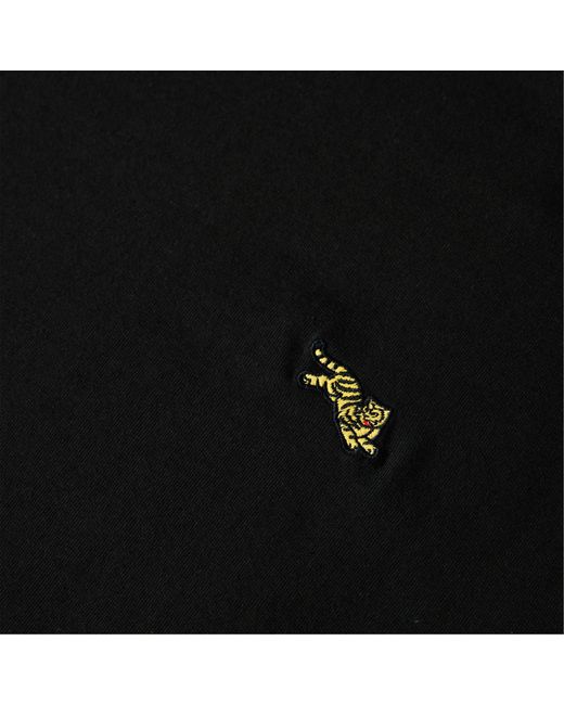 KENZO Black Solid Color T-Shirt for men