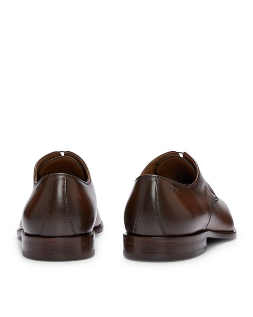 Boss Brown Solid Formal Shoes for men