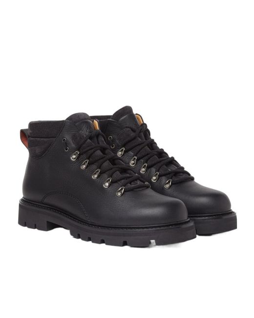 Loro Piana Black Beinn Walk Ankle Boots for men
