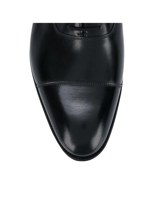 John Lobb Black City Oxford Shoes for men