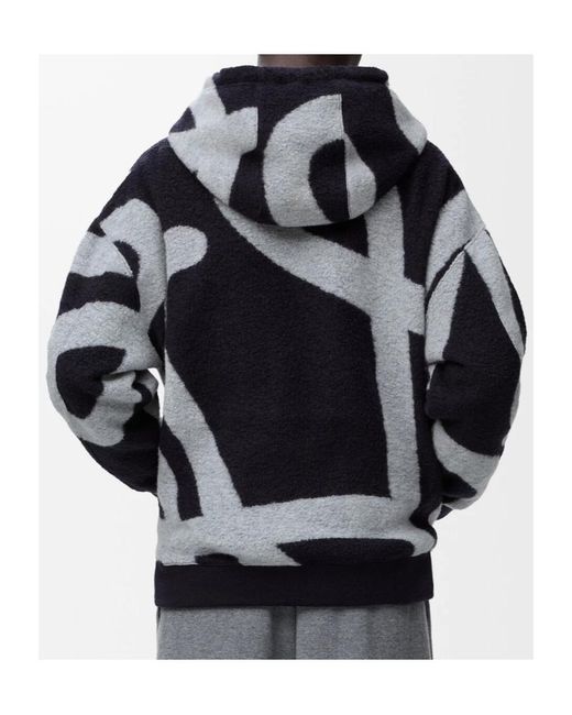 Loewe Blue Zip-Up Hoodie for men