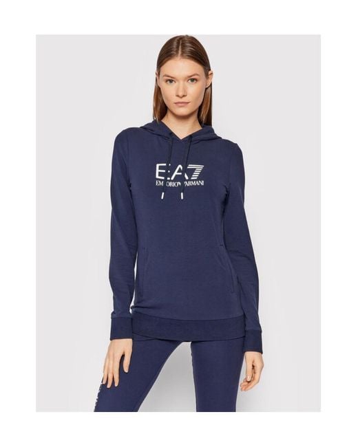 EA7 Blue Logo Details Sweater