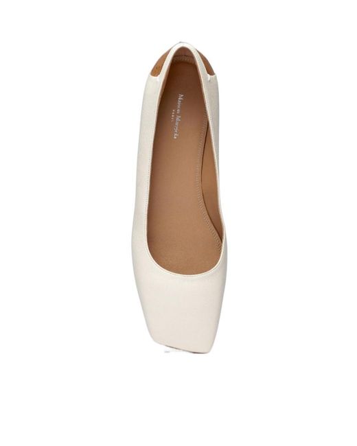 Maison Margiela White Four Stitches Décortiqué Ballerinas