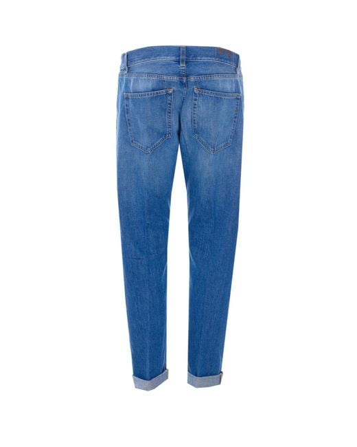 Dondup Blue Icon Straight-Leg Jeans for men