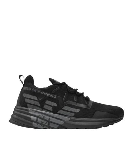 EA7 Black Eagle Logo Low-Top Sneakers for men