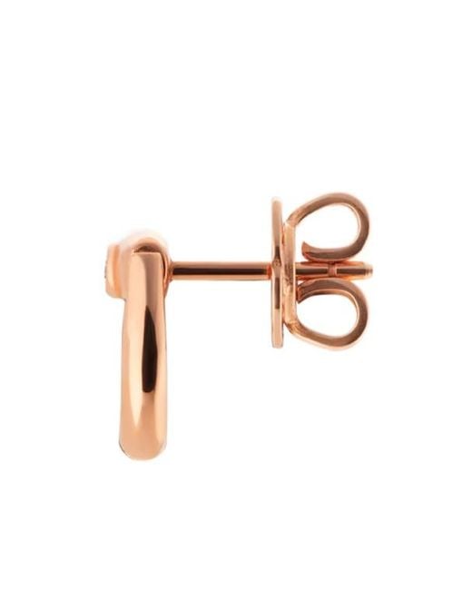 Gucci White Horsebit Diamond 18K Stud Earrings