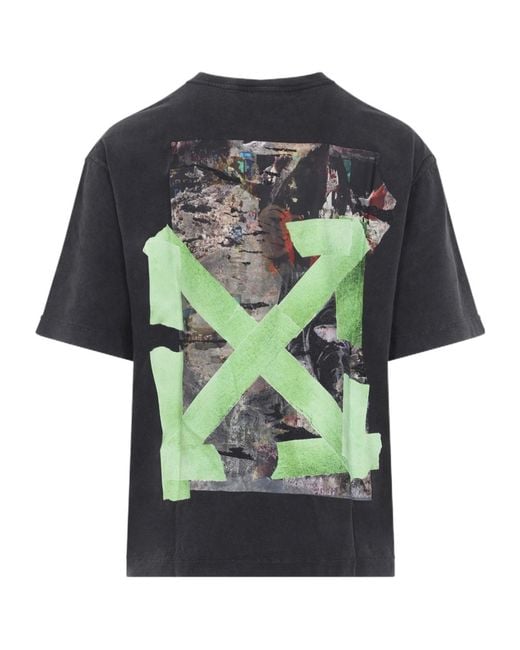 Off-White c/o Virgil Abloh Black Short-Sleeved T-Shirt for men