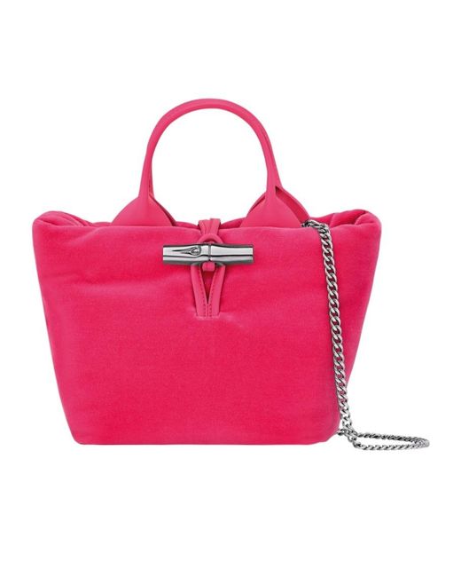 Longchamp Pink Le Roseau Xs Handbag
