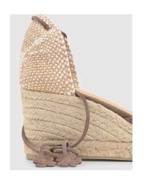 Castaner Metallic Castañer Cute Ankle-Tie Wedge Espadrilles