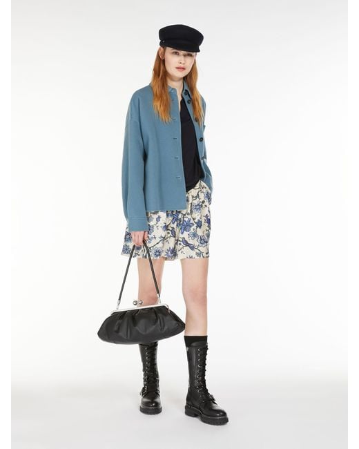 Weekend by Maxmara Blue Buttoned Long-Sleeved Jacket