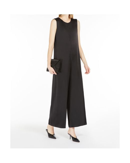 Max Mara Black Sleeveless Jumpsuit