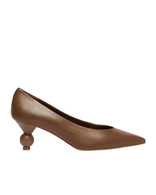 Weekend by Maxmara Brown Pointed-Toe High Heels