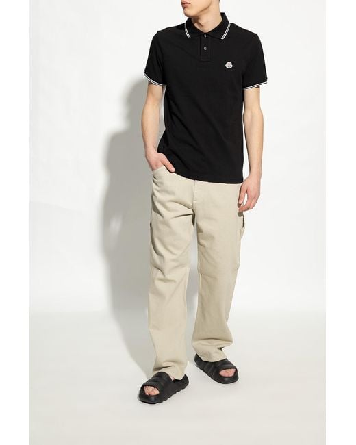 Moncler Black Lilo Sliders for men