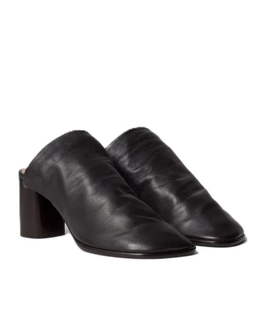 Lemaire Black Glove Mules