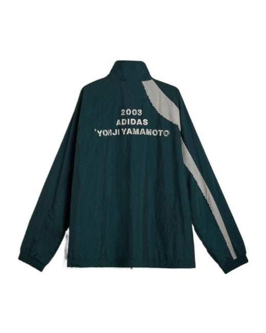 Y-3 Green Long-Sleeved Zipped Jacket for men