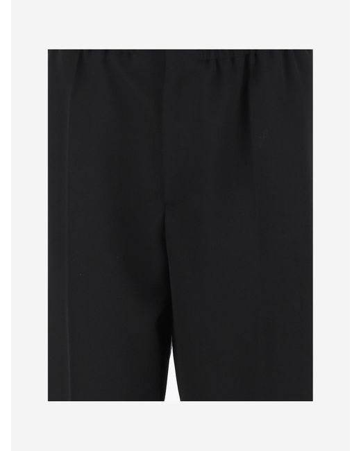 Bottega Veneta Black Elastic Pants for men