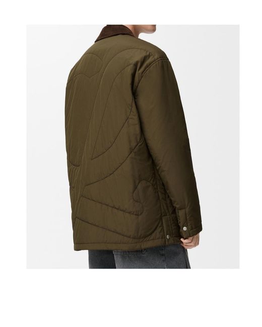 Loewe Green Padded Overshirt for men