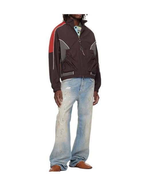 ANDERSSON BELL Brown Color-Blocked Jacket for men