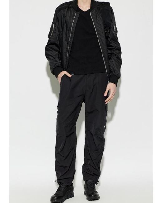 Moose Knuckles Black Zip-Pocket Cargo Pants for men