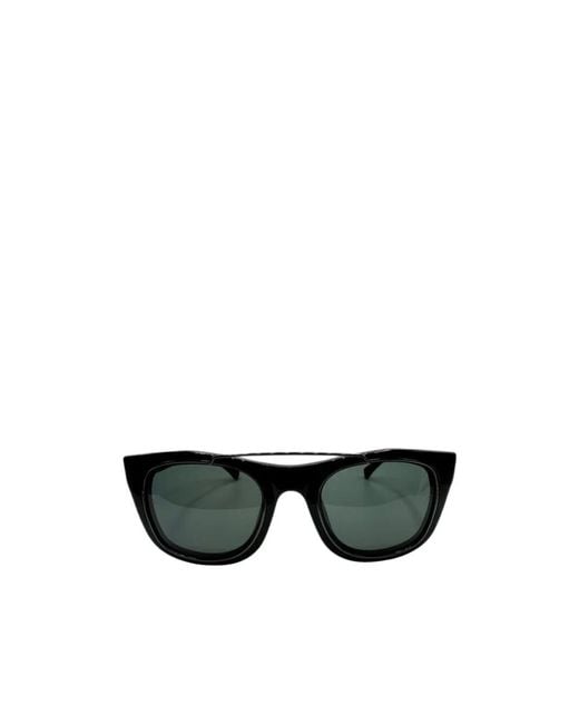 Linda Farrow Black Full-Frame Sunglasses for men