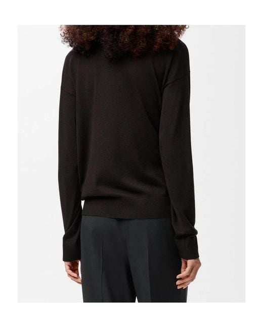 Loewe Black Logo Wool Knitwear