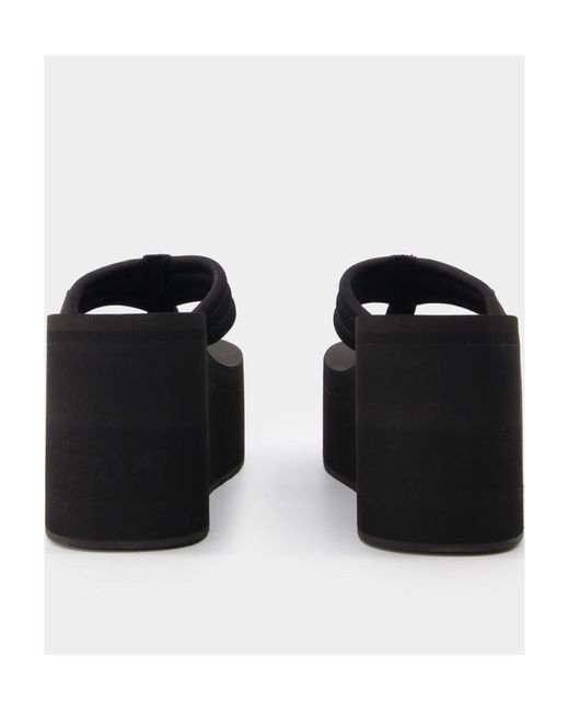 Coperni Black Platform Flip Heeled Sandals