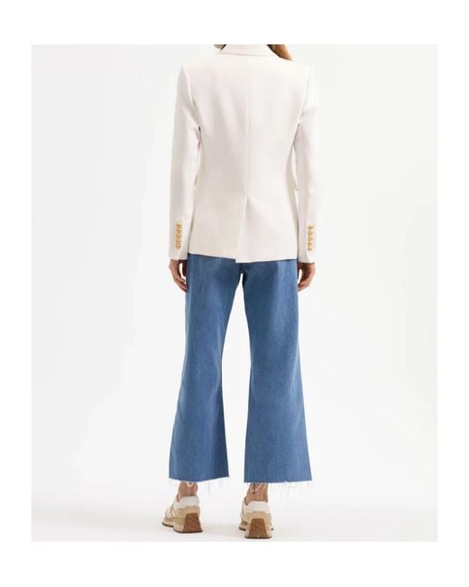 Veronica Beard White Dickey Jacket