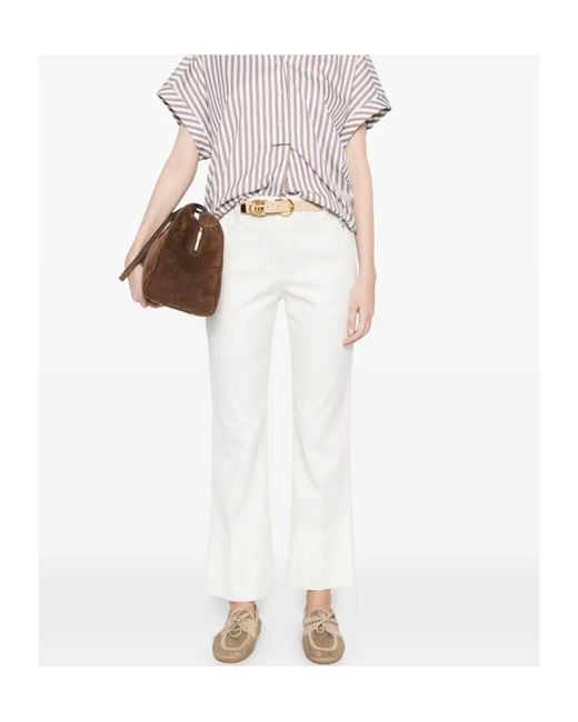 Brunello Cucinelli Gray Slim Flared Pants