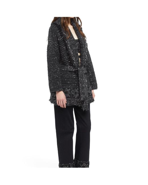 Alanui Gray City Lights Cardigan