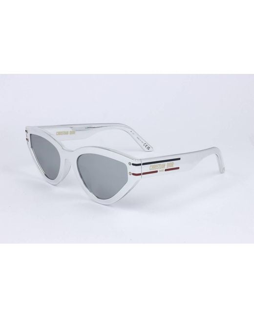 Dior White Triangle Frame Sunglasses