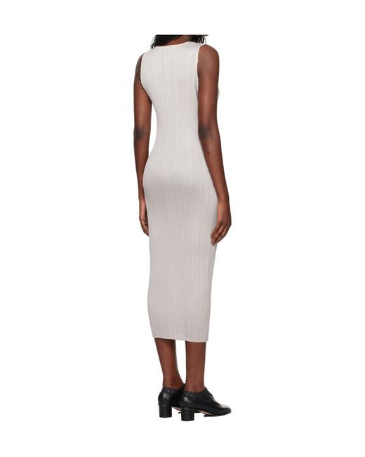 Pleats Please Issey Miyake Multicolor New Colorful Basics Midi Dress