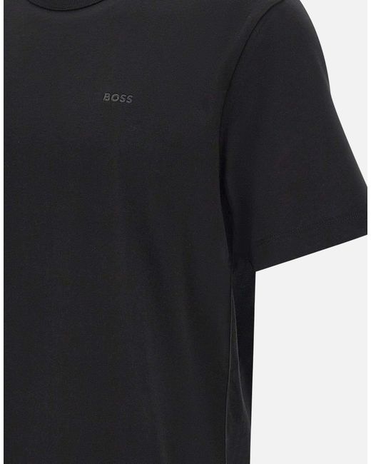 Boss Blue Boss Logo Crew-Neck T-Shirt for men