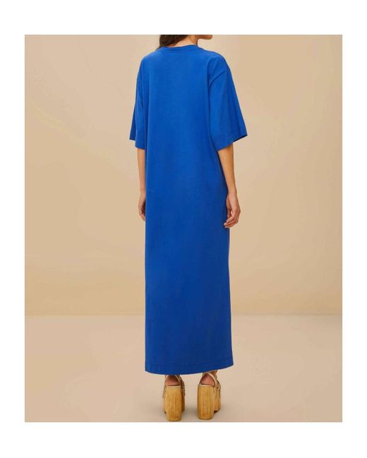 Farm Rio Blue Rio Organic Cotton Maxi Dress