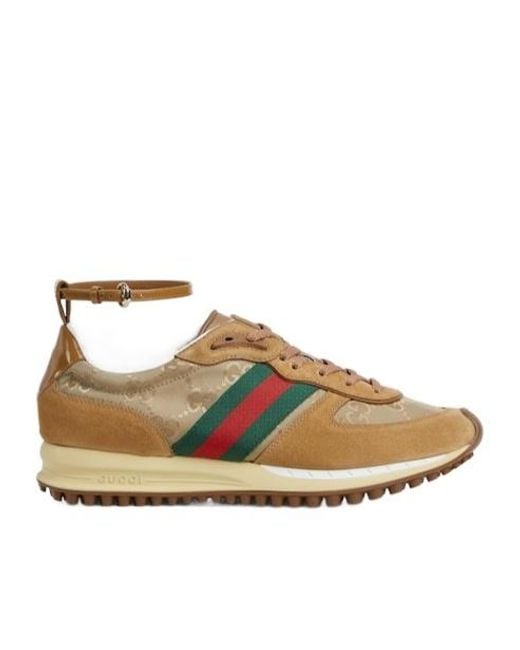 Gucci Brown Re-Motion Lace-Up Sneakers